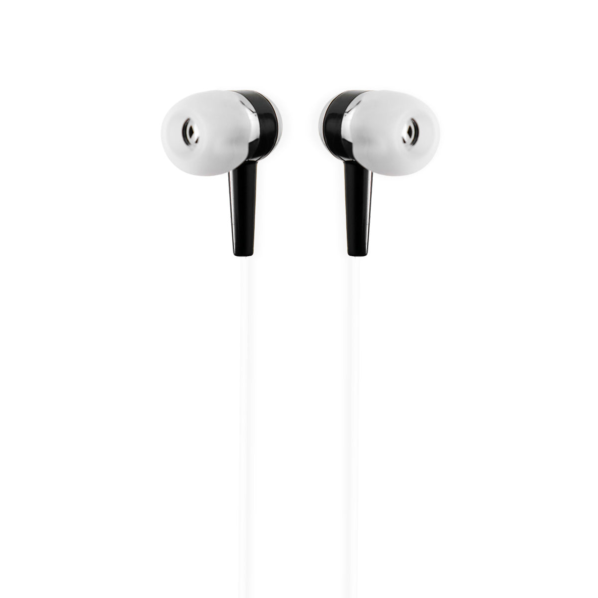 Audí­fonos Alámbricos color Blanco con Negro