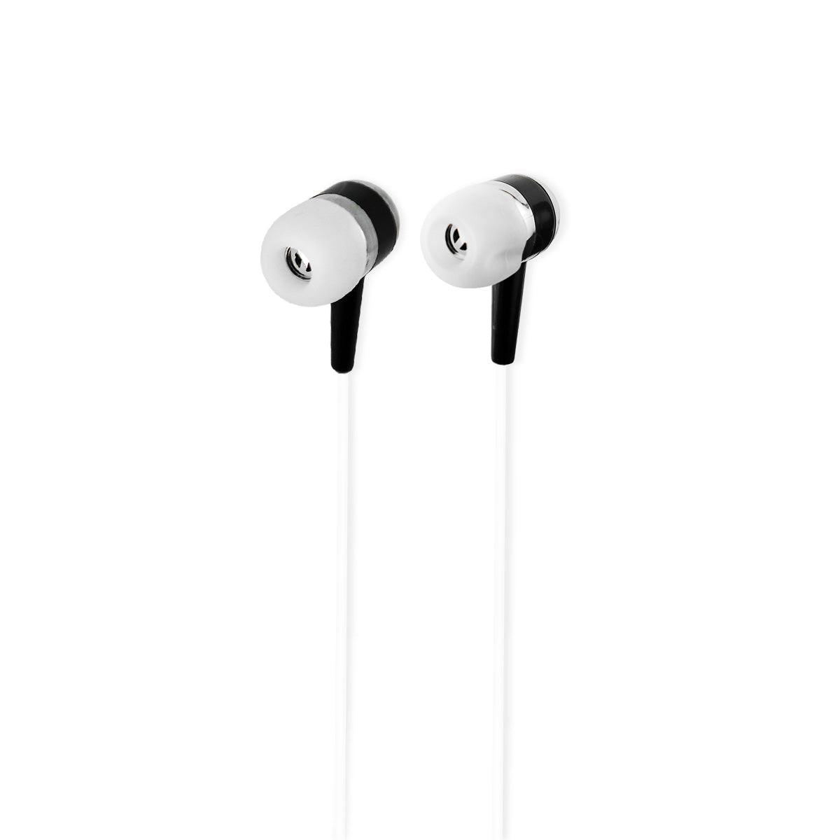 Audí­fonos Alámbricos color Blanco con Negro