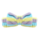Diadema Facial con Moño para Dama, color Azul con Lila