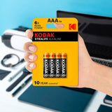 Baterías AAA Kodak Xtralife Alkaline, 4 piezas