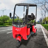 Kiwo, Triciclo Eléctrico con Techo, Modelo BTY002, Color Rojo