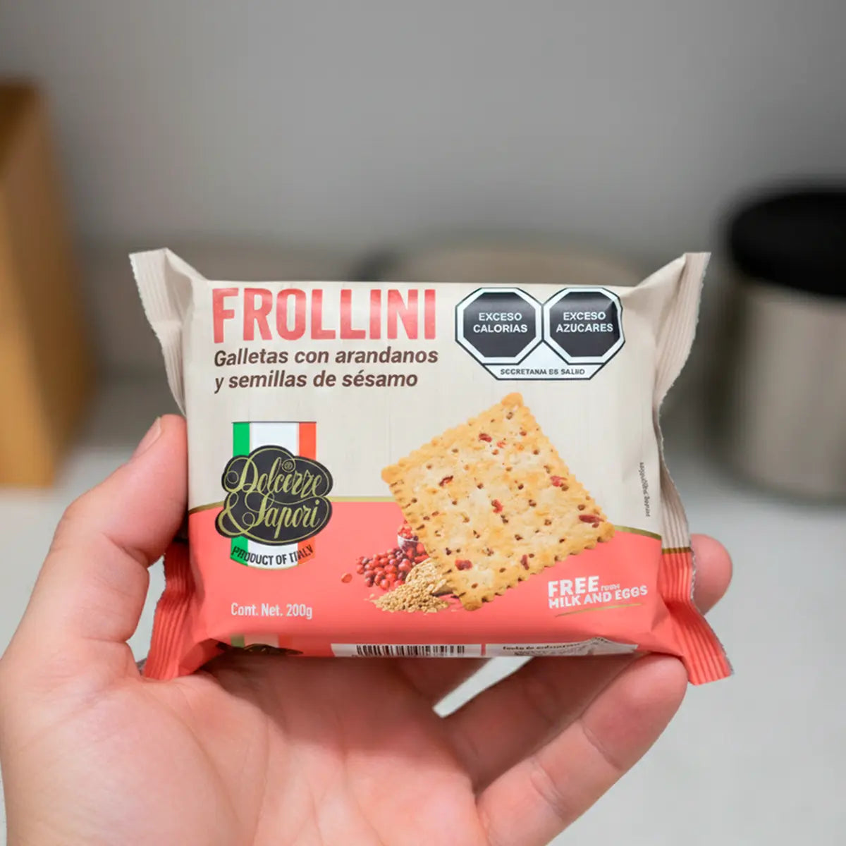Galletas ArÃ¡ndano y Semillas de SÃ©samo, Frollini, 200 gr