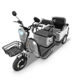 Kiwo, Triciclo Eléctrico para Pasajeros, Modelo BTY003, Color Gris