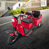 Kiwo, Triciclo Eléctrico para Pasajeros, Modelo BTY003, Color Rojo