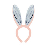 Diadema Orejas de Conejo color Rosa con Azul, Pascua