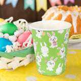Vasos de Papel con Diseño de Pascua, color Verde