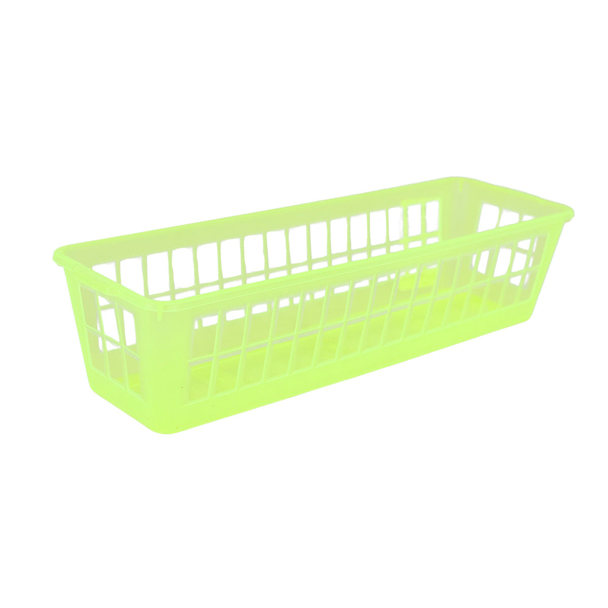 Organizador Calado Rectangular, Color Amarillo