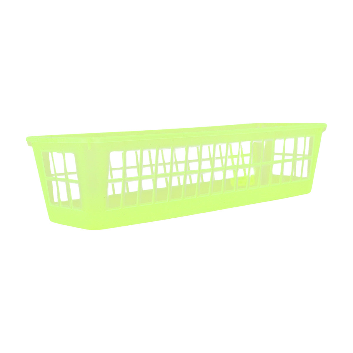 Organizador Calado Rectangular, Color Amarillo