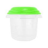 Recipiente Hermético Transparente, Tapa Verde 500 ml