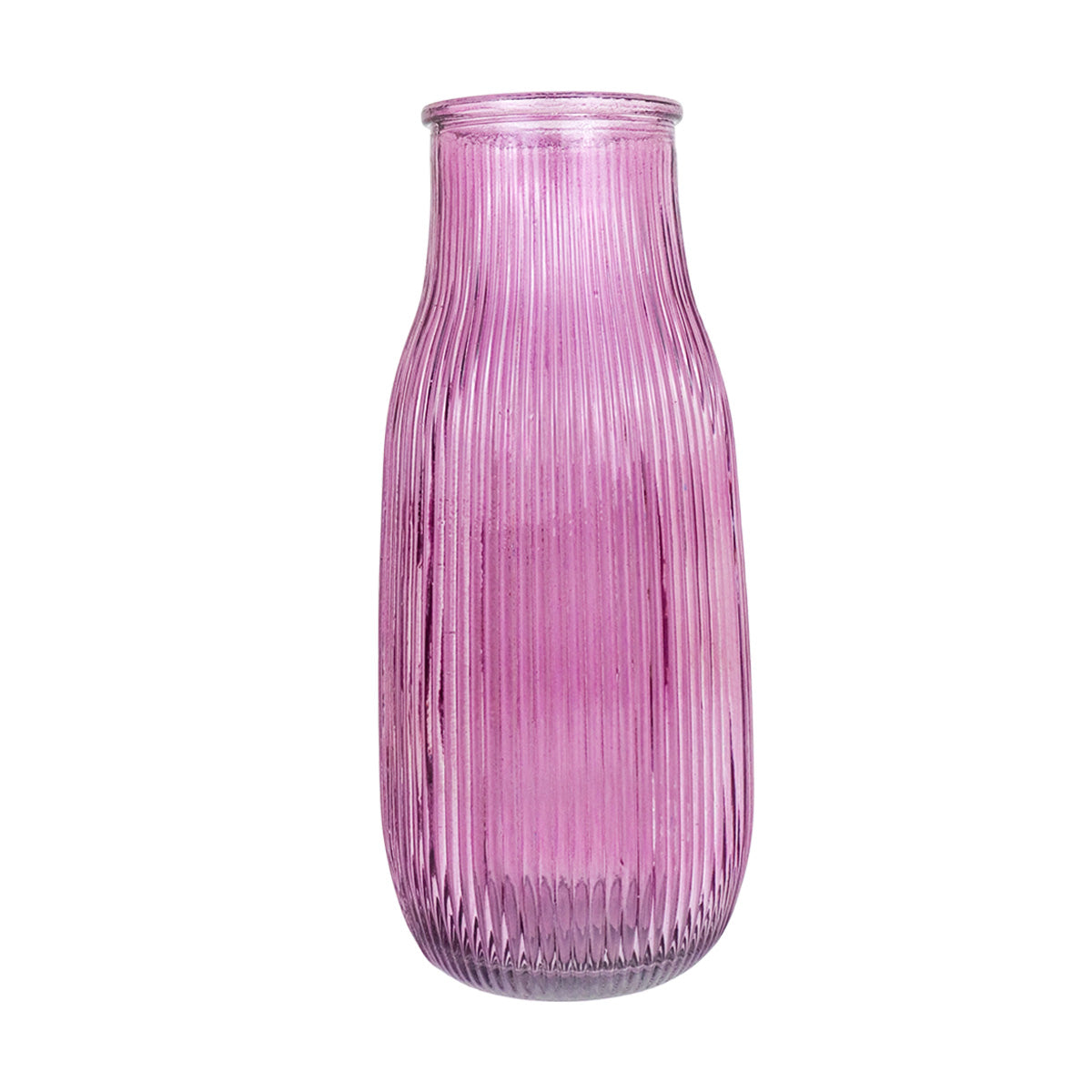 Florero de Cristal color Morado, 9x21cm