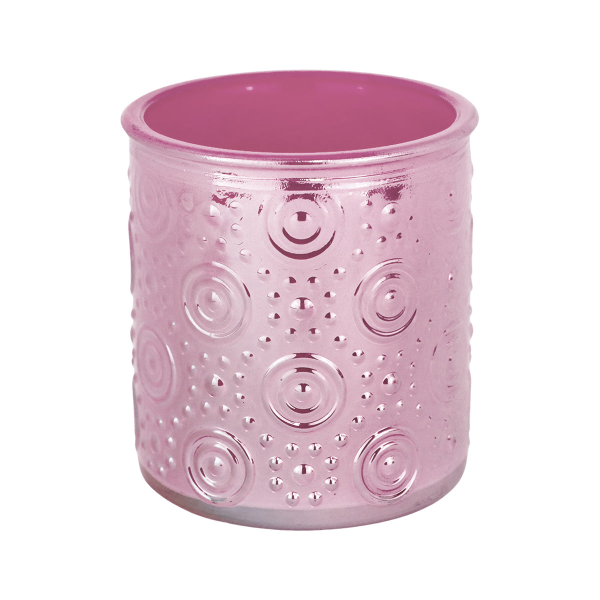 Portavelas Tornasol, Color Rosa