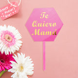 Decoración de Pasteles para el Día de la Madre, color Rosa