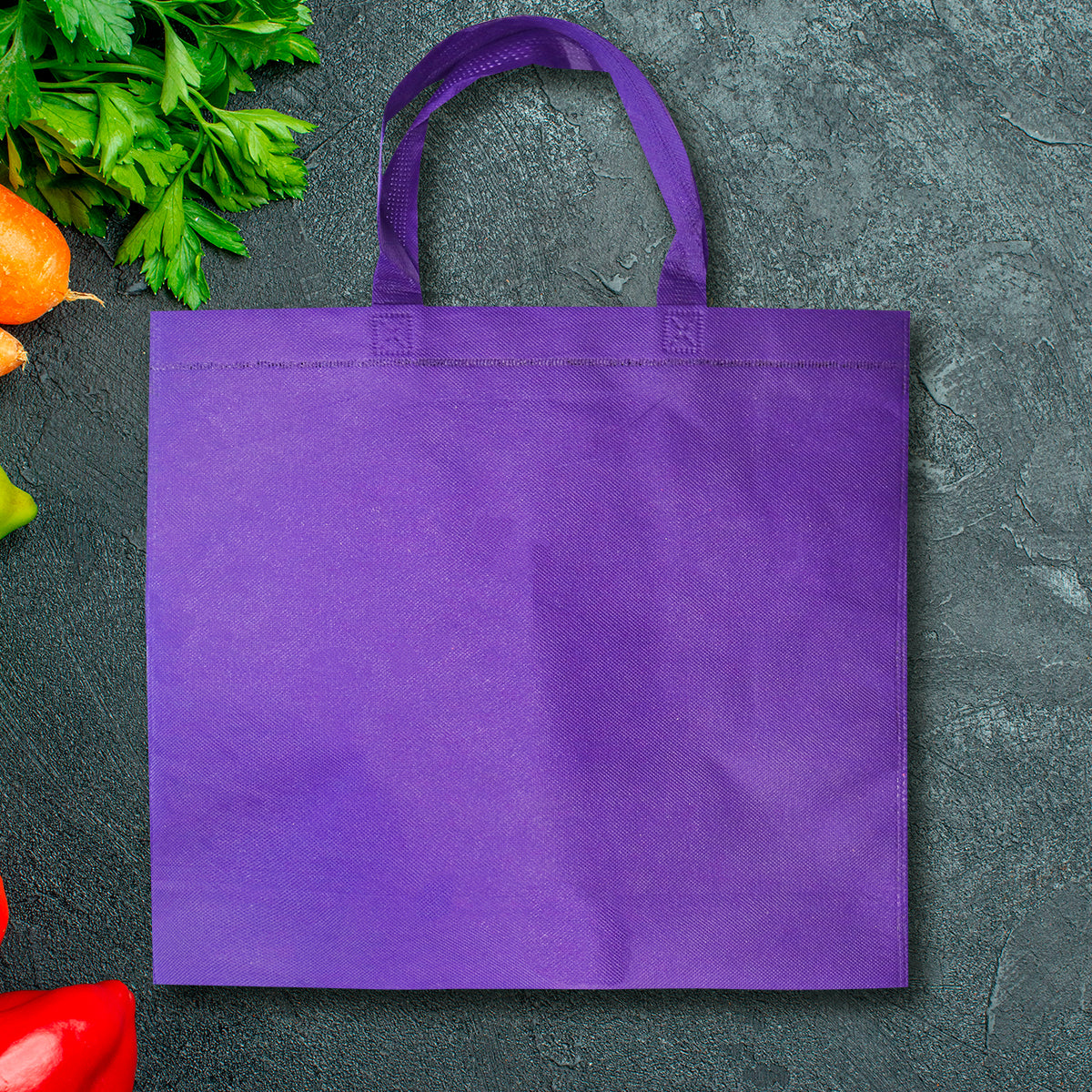Bolsa de Tela Non Woven, color Morado, 45x40cm