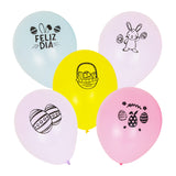 Globos Impresos para Pascua, 5pzas