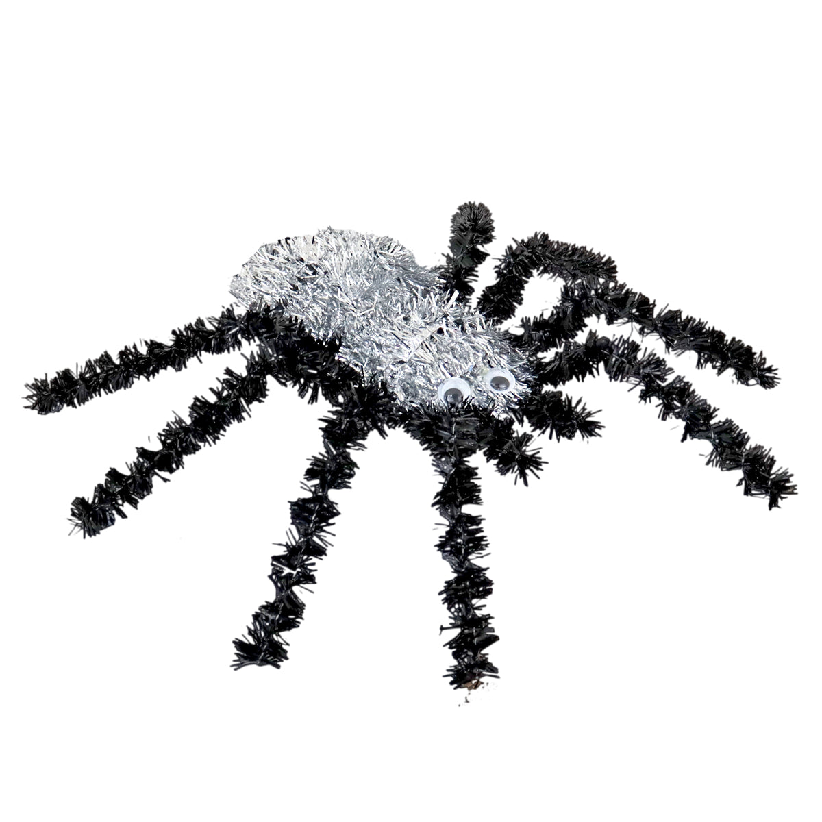Araña, Tinsel, Color Plata