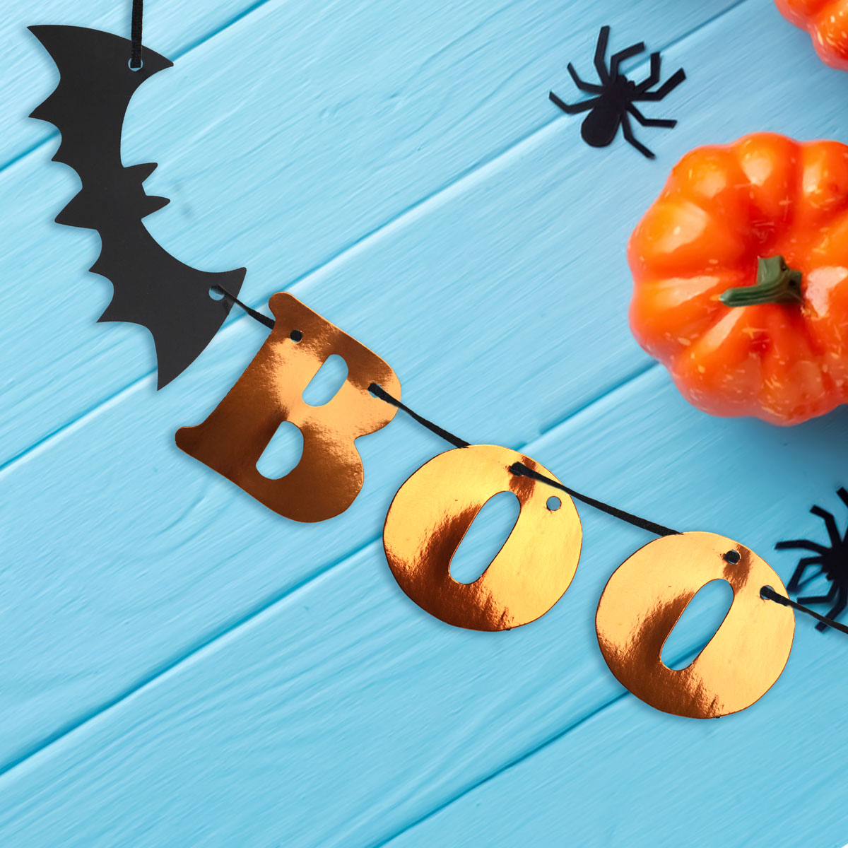 Boo, Banner Metálico para Decoración
