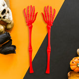 Pinzas en Forma de Brazos color Rojo para Ensalada 31cm