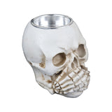 Portavela, Calavera con Manos en Boca