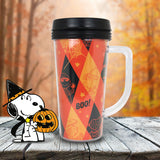 Termo color Naranja con Diseño de Peanuts