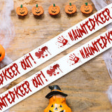 Cinta de Decorativa Haunted Keep Out!