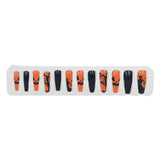 Set de Uñas Postizas, Halloween, Color Naranja