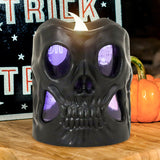 Vela color Negro para Decoración de Halloween, 6cm