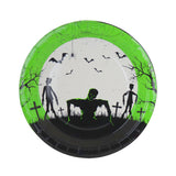 Platos Desechables con Diseño de Zombi