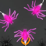 Serie de Luces en Forma de Araña color Morado