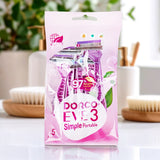 Rastrillo, Dorco Parce 3, Color Rosa, 5 pzas