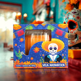 Vela Aromática Especial para Dí­a de Muertos, color Naranja