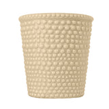 Maceta de Cerámica, Diseño Burbujas, Color Beige