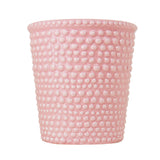 Maceta de Cerámica, Diseño Burbujas, Color Rosa