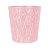 Maceta con Diseño Textura, Cerámica, Color Rosa