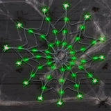 Telaraña, Luces LED, Color Verde