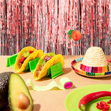 Decoración Metálica color Rojo para Fiestas Patrias