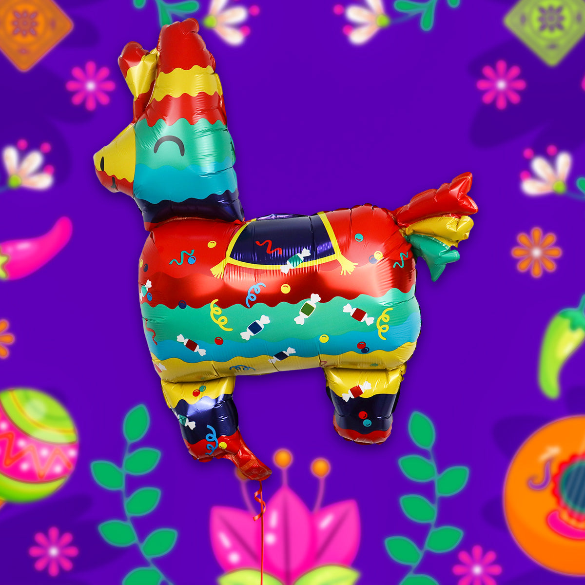 Globo Metálico en Forma de Piñata 75x60cm