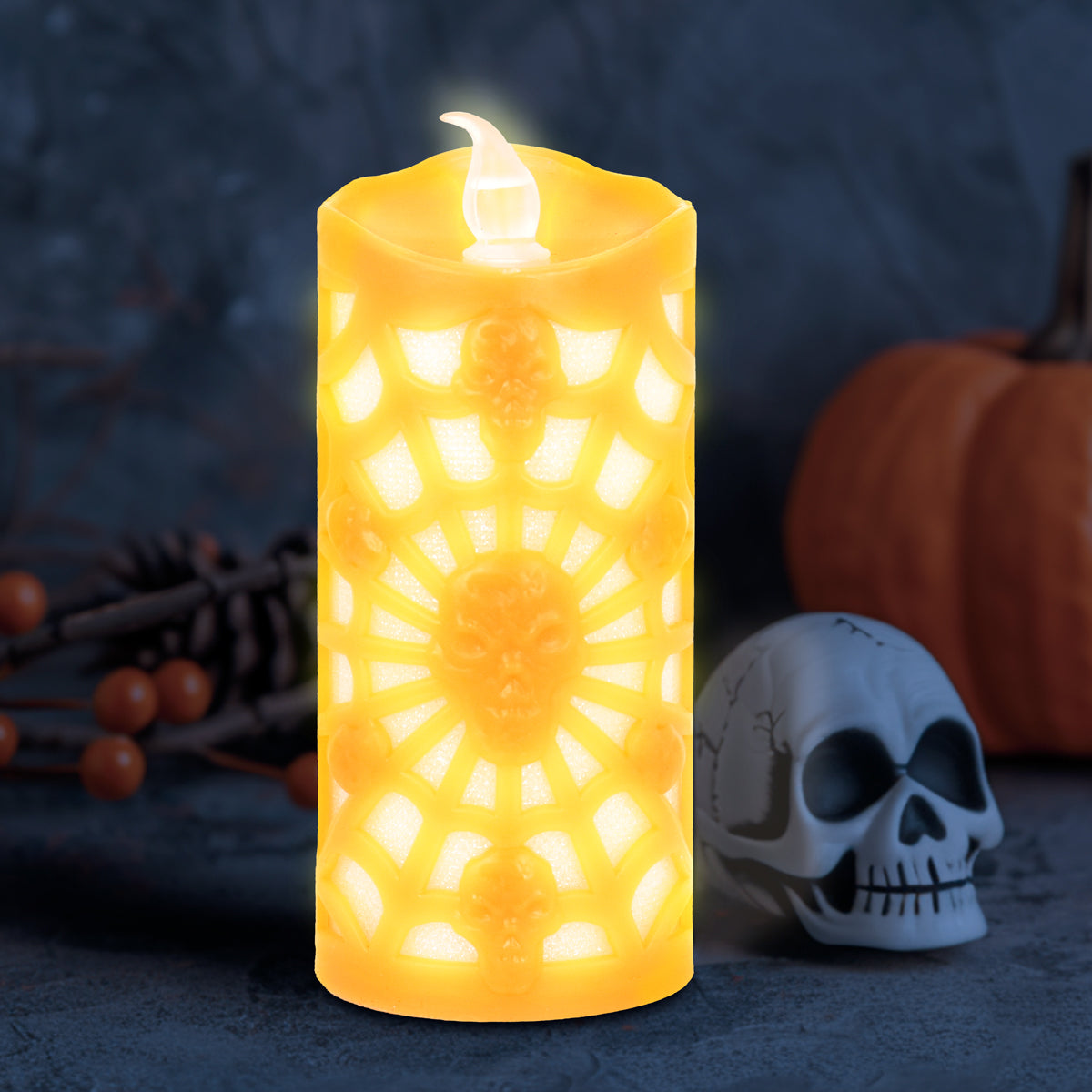 Vela LED, Color Amarillo