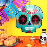 Catrina, MDF, Decoración Colgante, Color Azul