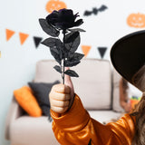 Rosas Artificiales con Glitter, Color Morado, Halloween