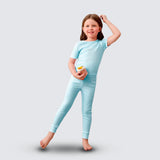 Conjunto de Blusa y Pantalón para Niña, color Turquesa