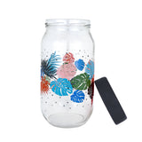Frasco de Cristal con Tapa color Gris 690ml