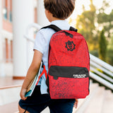Mochila Escolar con Diseño de Gears of War, color Rojo