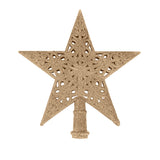 Estrella de Árbol, Glitter, Color Dorado