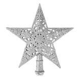 Estrella, Punta de Árbol de Navidad, Color Plata