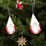 Mini Gnomos Decorativos, Color Rojo, 2 pzas
