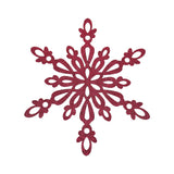 Copo de Nieve, Ornamento Jumbo con Glitter, Color Morado