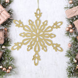 Copo de Nieve con Glitter, Color Dorado