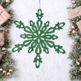 Copo de Nieve con Glitter, Color Verde