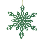Copo de Nieve con Glitter, Color Verde