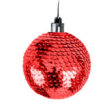 Esfera de Lentejuelas, Color Rojo